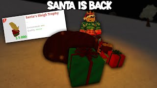 SANTA IS BACK IN BLOXBURG AND HOW TO GET THE TROPHY 12TH HIDDEN ELF [upl. by Eitra]