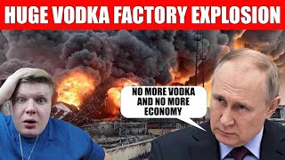 VODKA FACTORIES ON FIRE IN RUSSIA ECONOMY COLLAPSE [upl. by Laughry764]