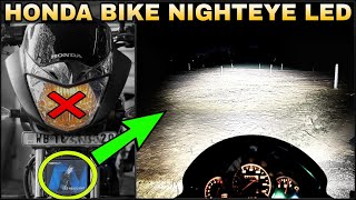 NIGHTEYE LED Headlight for Honda Bike  Bike AC to DC Connection  Original Nighteye H4 LED Light [upl. by Gerfen539]