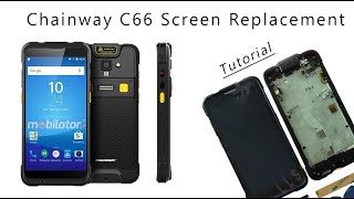 Terminal Chainway C66 Original Screen Replacement Tutorial  Wymiana wyświetlacza [upl. by Yentihw]