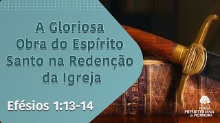 EFÉSIOS 11314 A Gloriosa Obra Do Espírito Santo Na Redenção Da Igreja [upl. by Swaine]