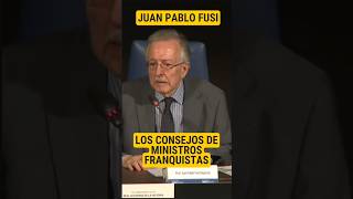 LOS CONSEJOS DE MINISTROS FRANQUISTAS  JUAN PABLO FUSI [upl. by Chao]