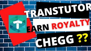 Earn royalty from Transtutors  Transtutors vs Chegg  Is Transtutors Chegg Alternate [upl. by Dori]