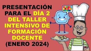 Soy Docente PRESENTACIÓN PARA EL DÍA 2 DEL TALLER INTENSIVO DE FORMACIÓN DOCENTE ENERO 2024 [upl. by Acinyt]