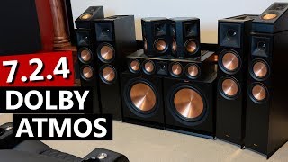 Home Theater Dolby Atmos 724 Setup  Klipsch Reference Premiere  Home Theater Basics [upl. by Iatnwahs]