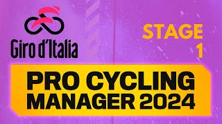 Pro Cycling Manager 2024  Giro dItalia  Stage 1  PCM24 Lets Play [upl. by Hadden890]