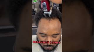 Craziest Receding Hairline Fix💈 [upl. by Terra]