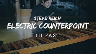 Steve Reich  Electric Counterpoint for Marimba and Vibraphone III Mov FAST Marimba Vibraphone [upl. by Rudwik446]