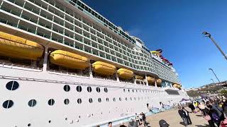 Cruise  Docking at Ensenada Mexico  USA  Closed loop cruise [upl. by Wendell741]