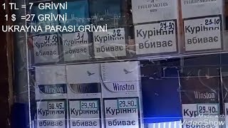 UKRAYNA SİGARA FİYATLARI ARALIK 2017 [upl. by Ahtoelc483]