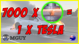 Seven THOUSAND Lithium Cells full of quotFire and Angerquot in a SINGLE Tesla  MGUY Australia [upl. by Stavros]