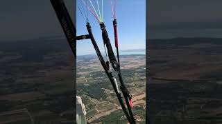 Soaring at Castle Csobánc Flight paragliderflight shorts [upl. by Gannes225]