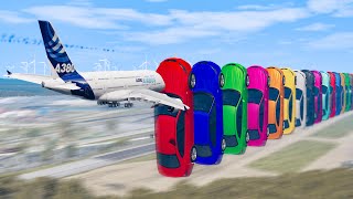 Beamng drive  Cars Domino Effect Crashes Jumps 9 [upl. by Eitisahc]