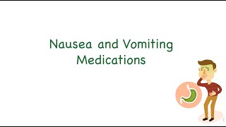 Nausea and vomiting medications [upl. by Akcirred578]