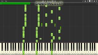 Phoenix Wright Ace Attorney  Objection Theme Piano Tutorial Synthesia [upl. by Tnafni]