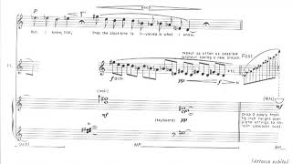 Lukas Foss  Thirteen Ways Of Looking At A Blackbird for Voice and Ensemble 1978 ScoreVideo [upl. by Atteiram894]