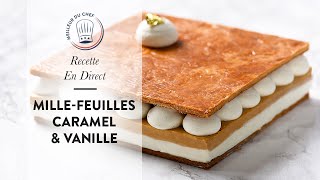 Recette en Direct  Le Millefeuilles Caramel amp Vanille de Chef Philippe [upl. by Narib135]