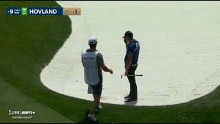 Viktor Hovland makes mess of 9th hole  slams club [upl. by Ingeberg624]