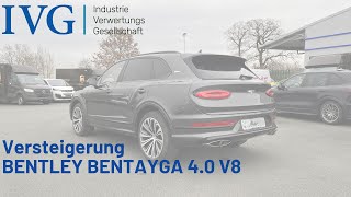 Versteigerung BENTLEY Bentayga 40 V8 I IVG [upl. by Lajib]