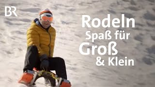 Rodeln Spaß im Schnee für Groß und Klein  freizeit  Doku  BR [upl. by Rusel]