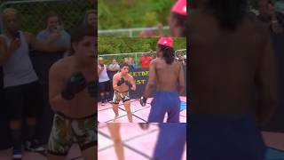 Short fighter DROPS taller opponent 😱 mma mmafighter [upl. by Ainessey]