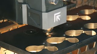 Prima Power Platino Fiber with 4kw Laser Cutting Demonstration [upl. by Georglana214]