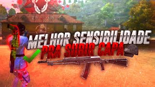 A MELHOR SENSIBILIDADE PRA SUBIR CAPA  FREE FIRE MÓBILE HUD 4 DEDOS [upl. by Vipul]