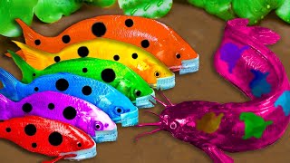 Top 5 Episodes Crocodiles Hunt Colorful Koi Catfish Primitive Cooking Eels  Stop Motion ASMR CoCo [upl. by Aniras]