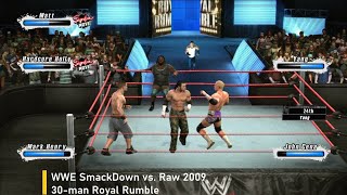 WWE SmackDown vs Raw 2009  30man Royal Rumble  179 [upl. by Etnwahs]