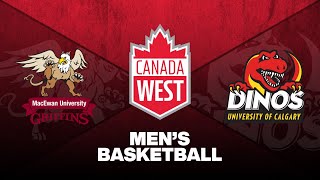 MBB MacEwan Griffins vs Calgary Dinos  Nov 15 2024 [upl. by Shue]