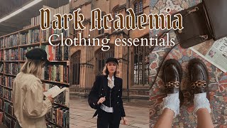 dark academia clothing essentials 🕰🕯📚 [upl. by Relyat]