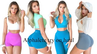 WHY ALPHALETE AMPLIFY APRIL TRY ON HAUL 45 amp 65 SHORTS amp LEGGINGS  REVIEW DETAILS OUTFIT INSPO [upl. by Raamal]