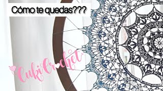 Cómo tejer mandala a crochet Parte 1 Degradada Azules en Blanco Atrapasueños [upl. by Donela121]