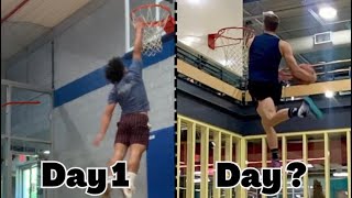 Jumping Every Day Until I Can Dunk Part 1 [upl. by Retsub112]