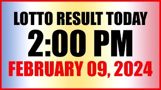 Lotto Result Today 2pm February 9 2024 Swertres Ez2 Pcso [upl. by Selma]