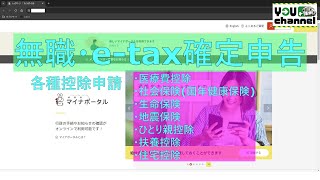 無職・eTax確定申告に挑戦各種控除申請 [upl. by Meggs]