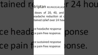 eletriptan migraine triptans neurology [upl. by Yerak]