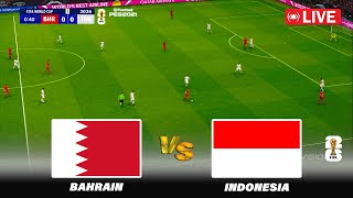 🔴BAHRAIN vs INDONESIA  FIFA World Cup 2026 Qualifiers  Full Match  PES Game Simulation [upl. by Adnwahsal]