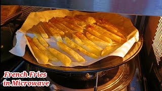 French Fries in Microwave  Baked French Fries Recipe  How To Make Crispy French fries In Oven [upl. by Sellma]