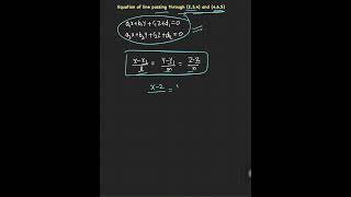 Equation of line  shorts  geometry  3D  grad math mentor [upl. by Neelahtak]