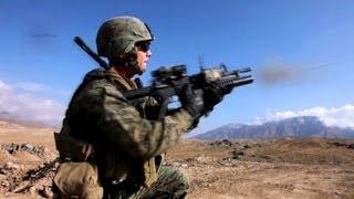 US Marines Fire M203 Grenade Launchers [upl. by Enomed]