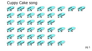 CuppyCake song ocarina tabs [upl. by Nade971]