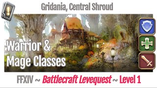 FFXIV Battlecraft Leves Level 1  Gridania Central Shroud  A Realm Reborn [upl. by Kcirdez490]