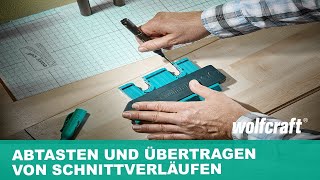 Konturenlehre Zum Abtasten und Übertragen von Schnittverläufen  wolfcraft [upl. by Park]