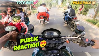 Dominar 400 Crash হয়ে গেল 💔 And Cute Girl Reaction 💞 bikerd09 [upl. by Hughmanick]