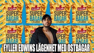 FYLLER EDWINS LÄGENHET MED 450 KG OSTBÅGAR [upl. by Nemra]