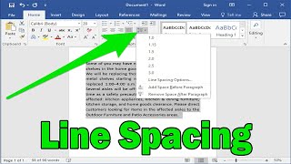 Line Spacing MS Word Class 5 Chap2 P5 [upl. by Amary]