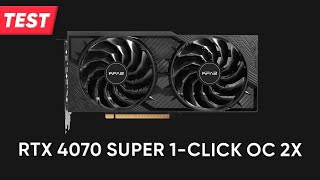 Grafikkarte KFA2 GeForce RTX 4070 SUPER 1Click OC 2X  TEST  Deutsch [upl. by Mauer825]