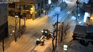 Heavy snowfall in Sapporo  January 25 2024 [upl. by Ardnuhsal]