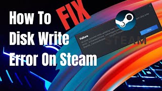 How to fix disk write error on steam Step By Step 2024 [upl. by Kaslik]